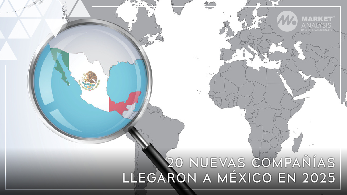 20 nuevas companias llegaron a Mexico en 2025
