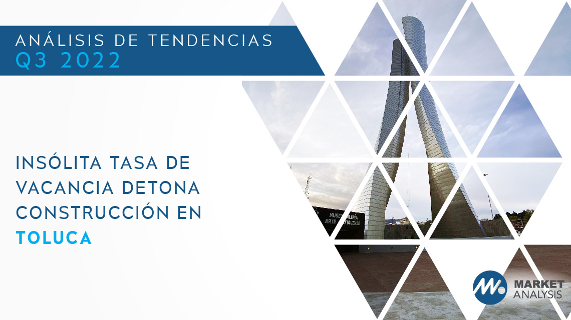 Insólita tasa de vacancia detona construcción en Toluca