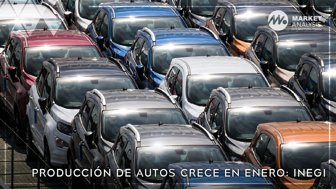 Producción de autos crece en enero: INEGI