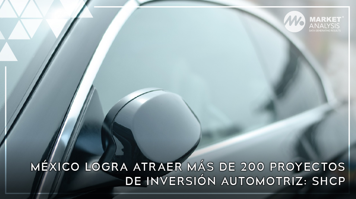México logra atraer más de 200 proyectos de inversión automotriz: SHCP