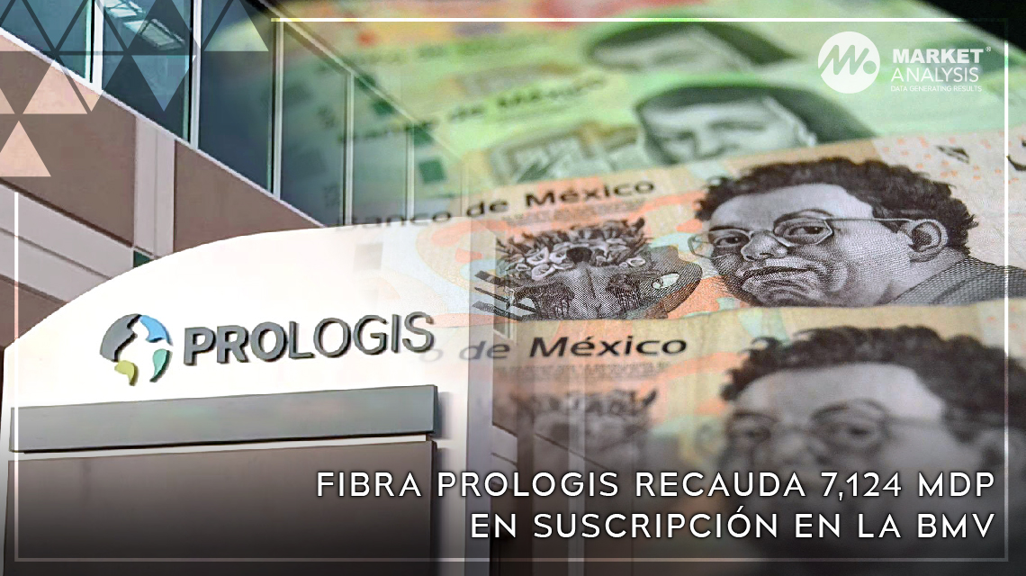 Fibra Prologis recauda 7124 mdp en suscripción en la BMV