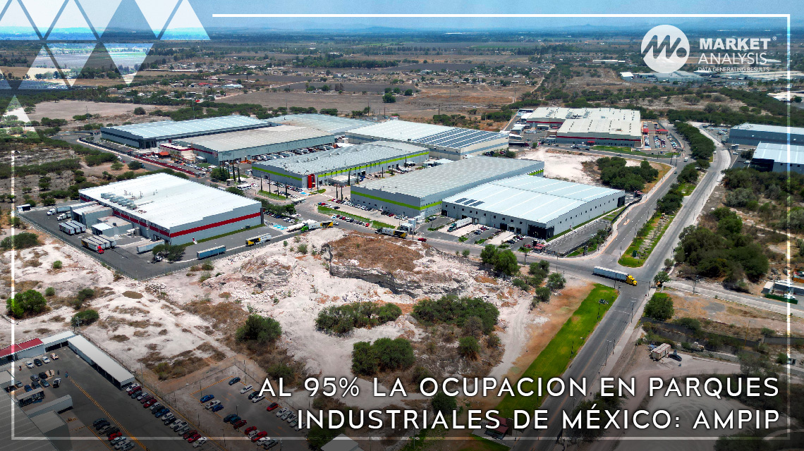 Al 95 por ciento la ocupacion en parques industriales de México comunica AMPIP