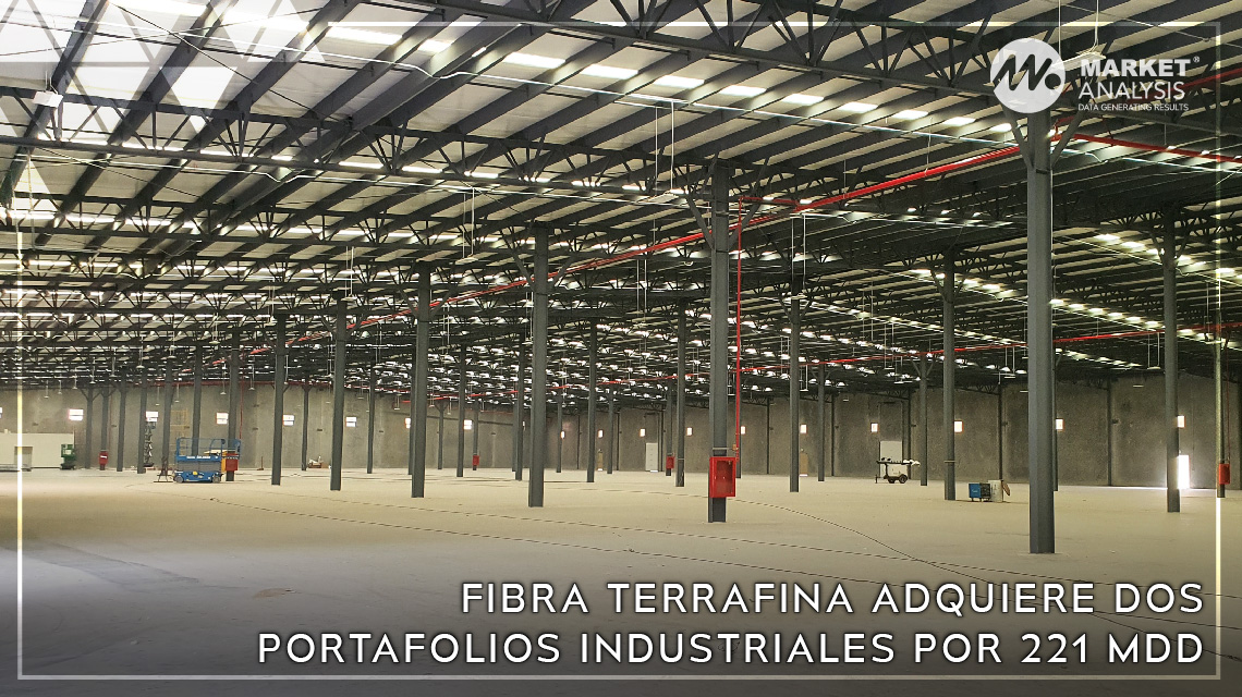 Fibra Terrafina adquiere dos portafolios industriales por 221 mdd
