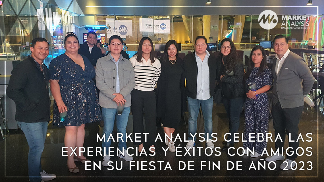 Market Analysis celebra las experiencias y éxitos con amigos en su Fiesta de Fin de Año 2023
