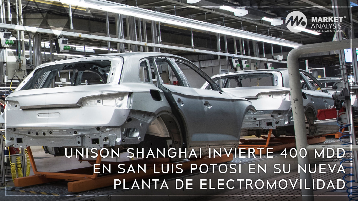 Unison Shanghai invierte 400 mdd en San Luis Potosí en su nueva planta de electromovilidad
