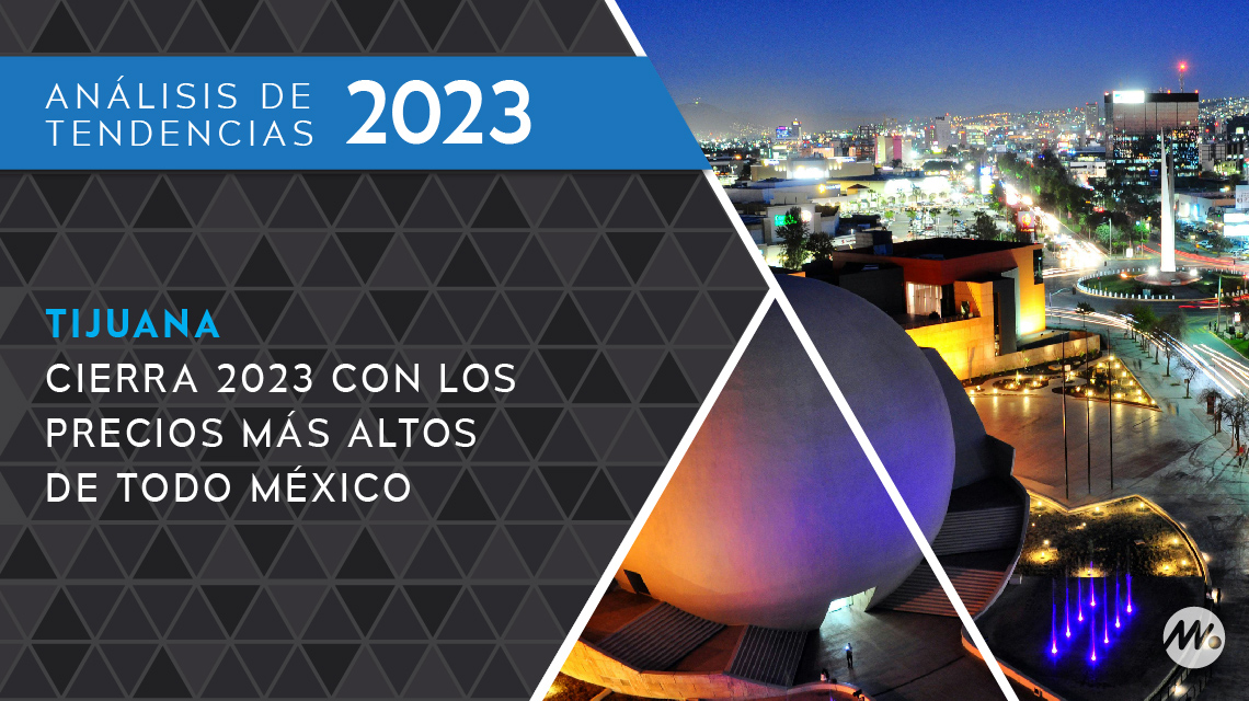 Tijuana cierra 2023 con los precios más altos de todo México