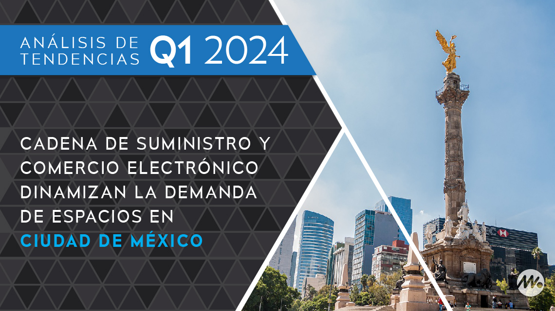 Cadena de suministro y comercio electrónico dinamizan la demanda de espacios en Ciudad de México