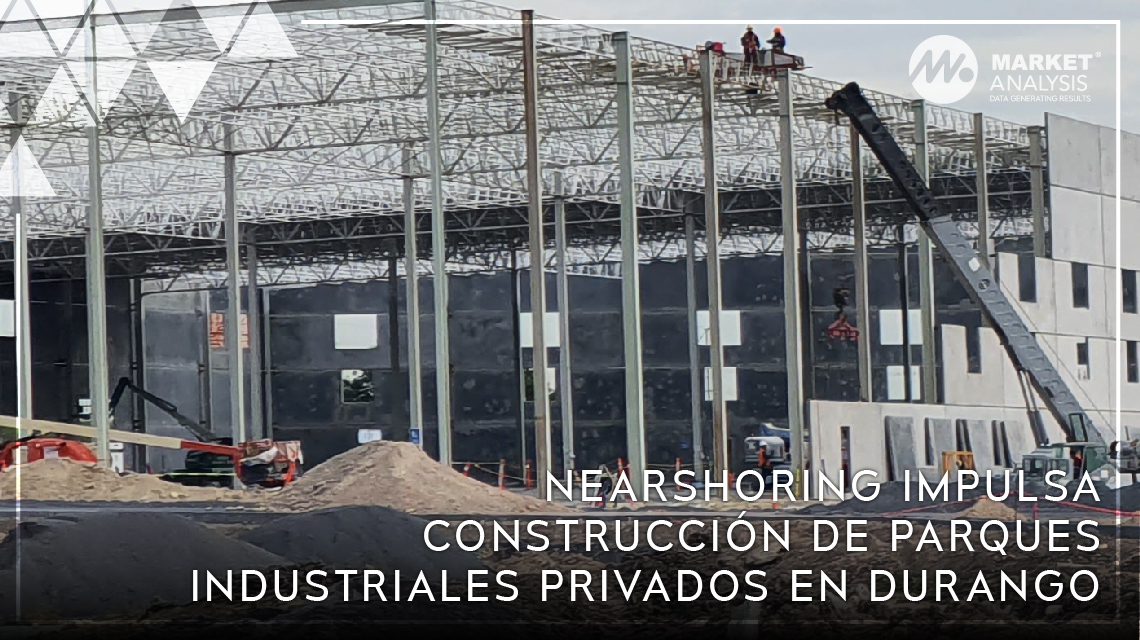 Nearshoring impulsa construcción de parques industriales privados en Durango