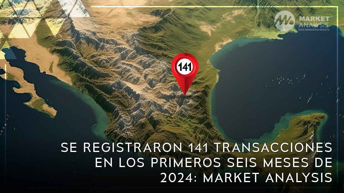 Se registraron 141 transacciones en los primeros seis meses de 2024: Market Analysis