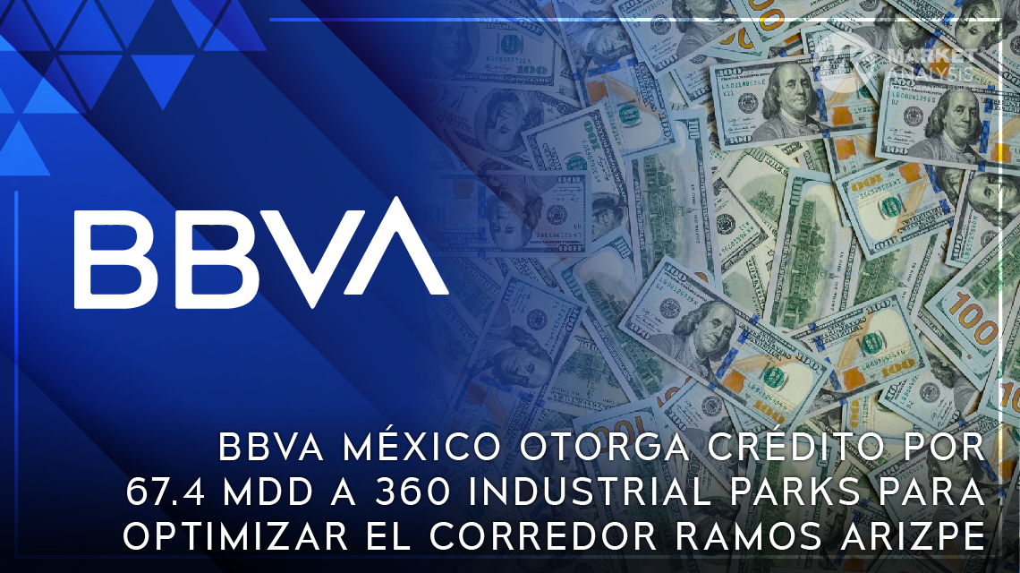 BBVA México otorga crédito por 67.4 mdd a 360 Industrial Parks para optimizar el corredor Ramos Arizpe