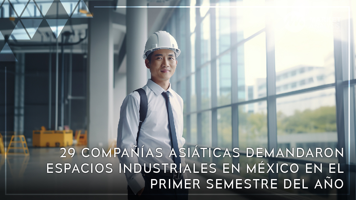 29 compañías asiáticas demandaron espacios industriales en México en el primer semestre del año