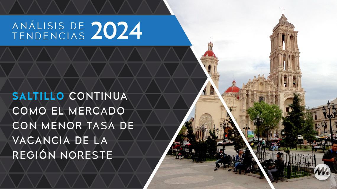 Saltillo continua como el mercado con menor tasa de vacancia de la región noreste