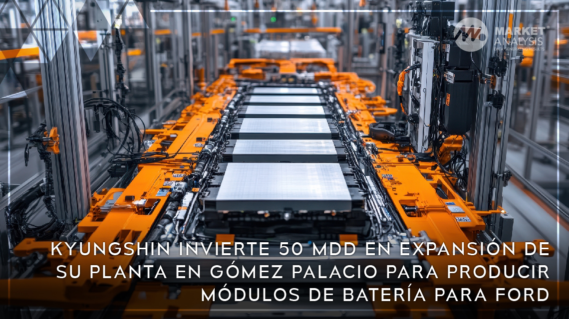 Kyungshin invierte 50 MDD en expansión de su planta en Gómez Palacio para producir módulos de batería para Ford